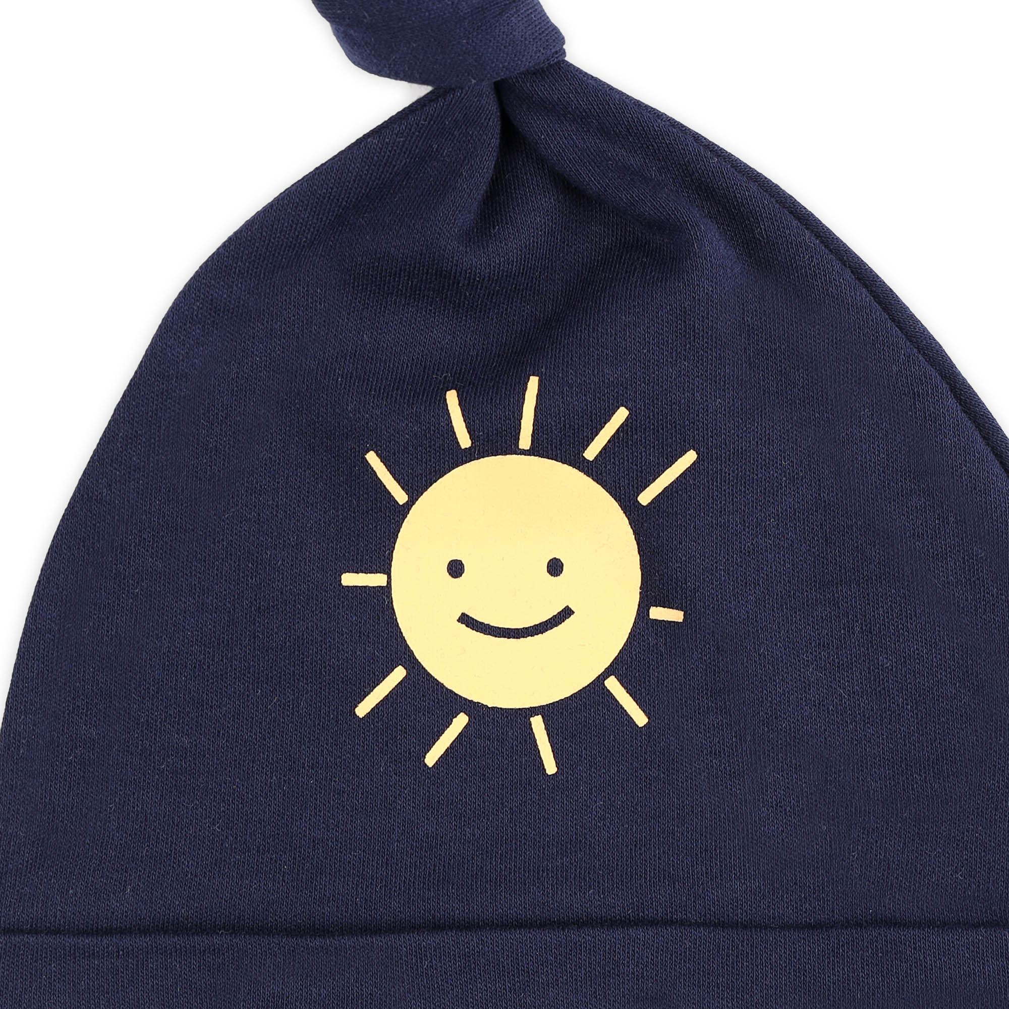 Kicks & Crawl- Happy Clouds Knotted Caps - Pack of 3