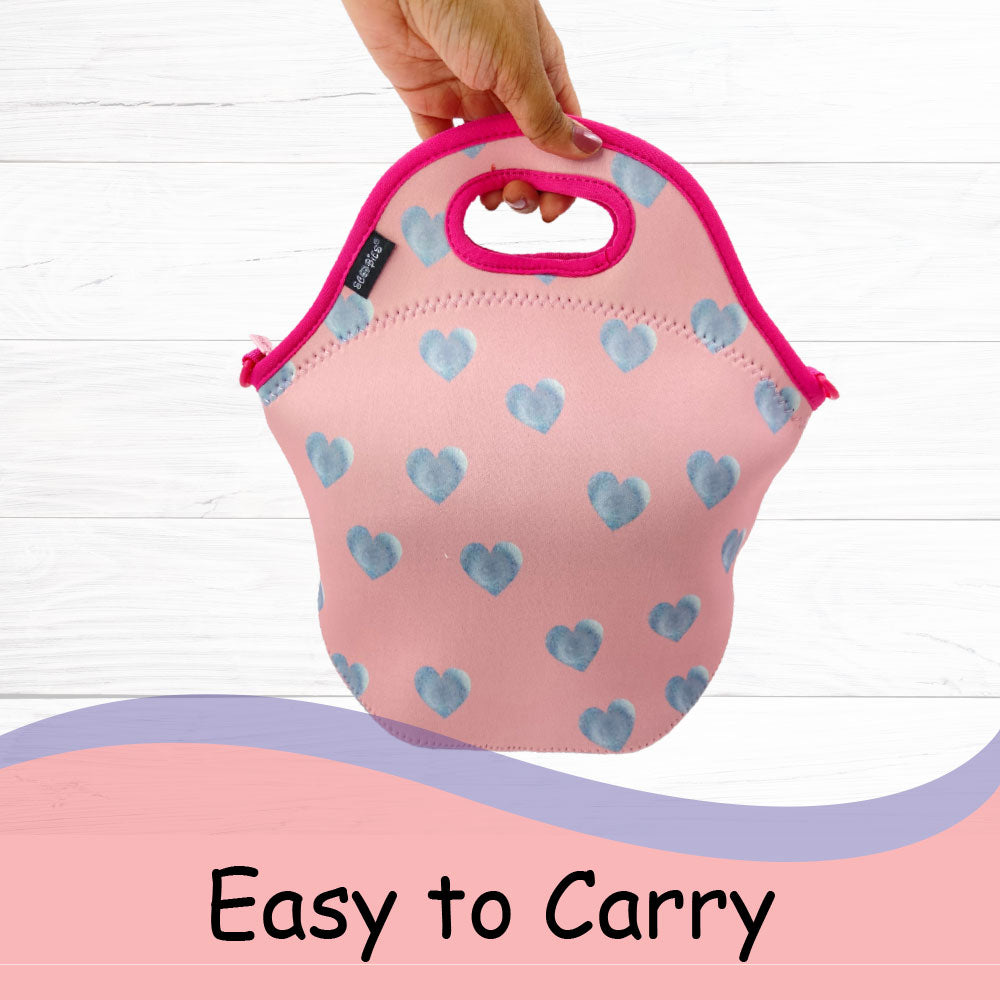 Neoprene Lunch Bags - Heart