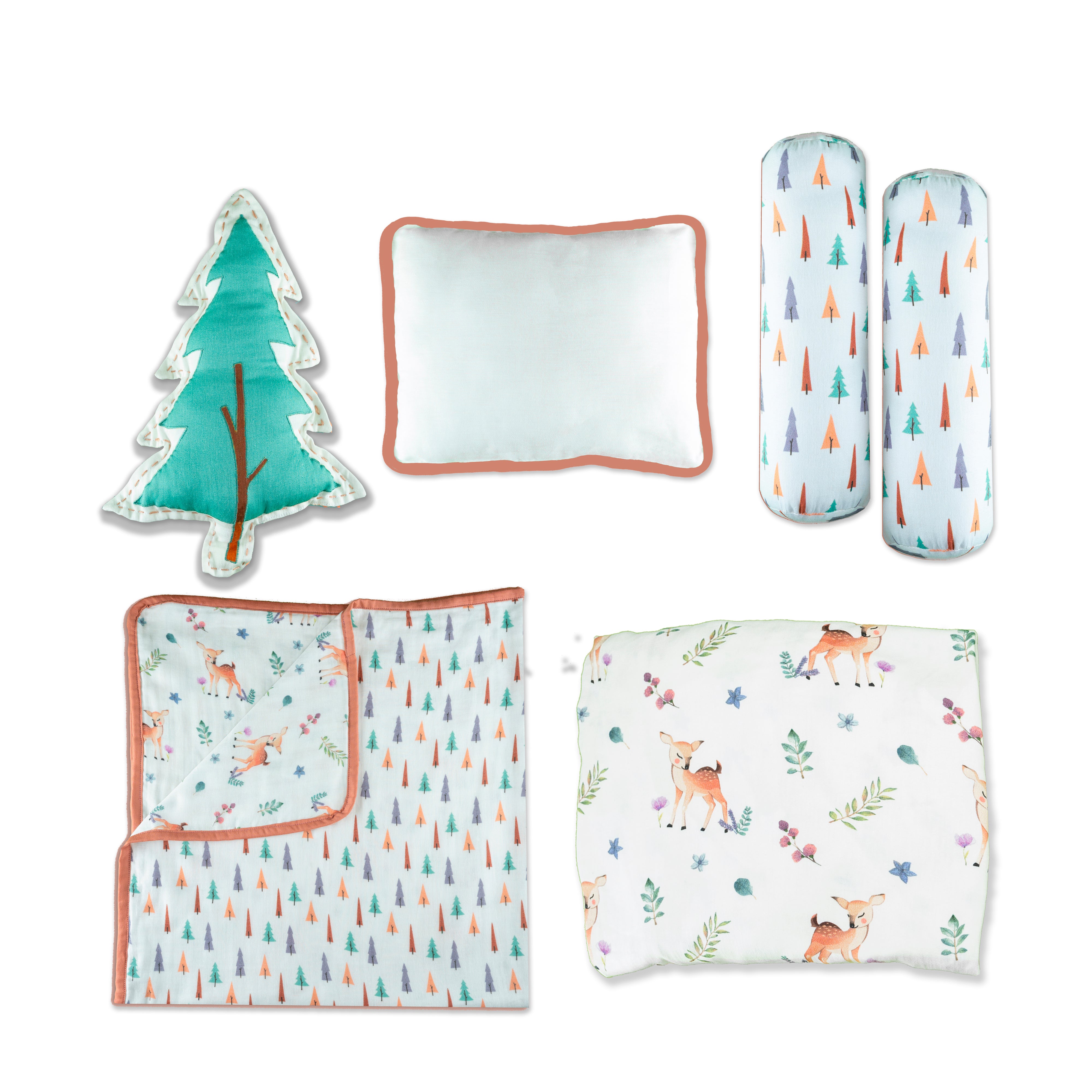 Tiny Snooze Organic Cot Bedding Set – Enchanted Forest