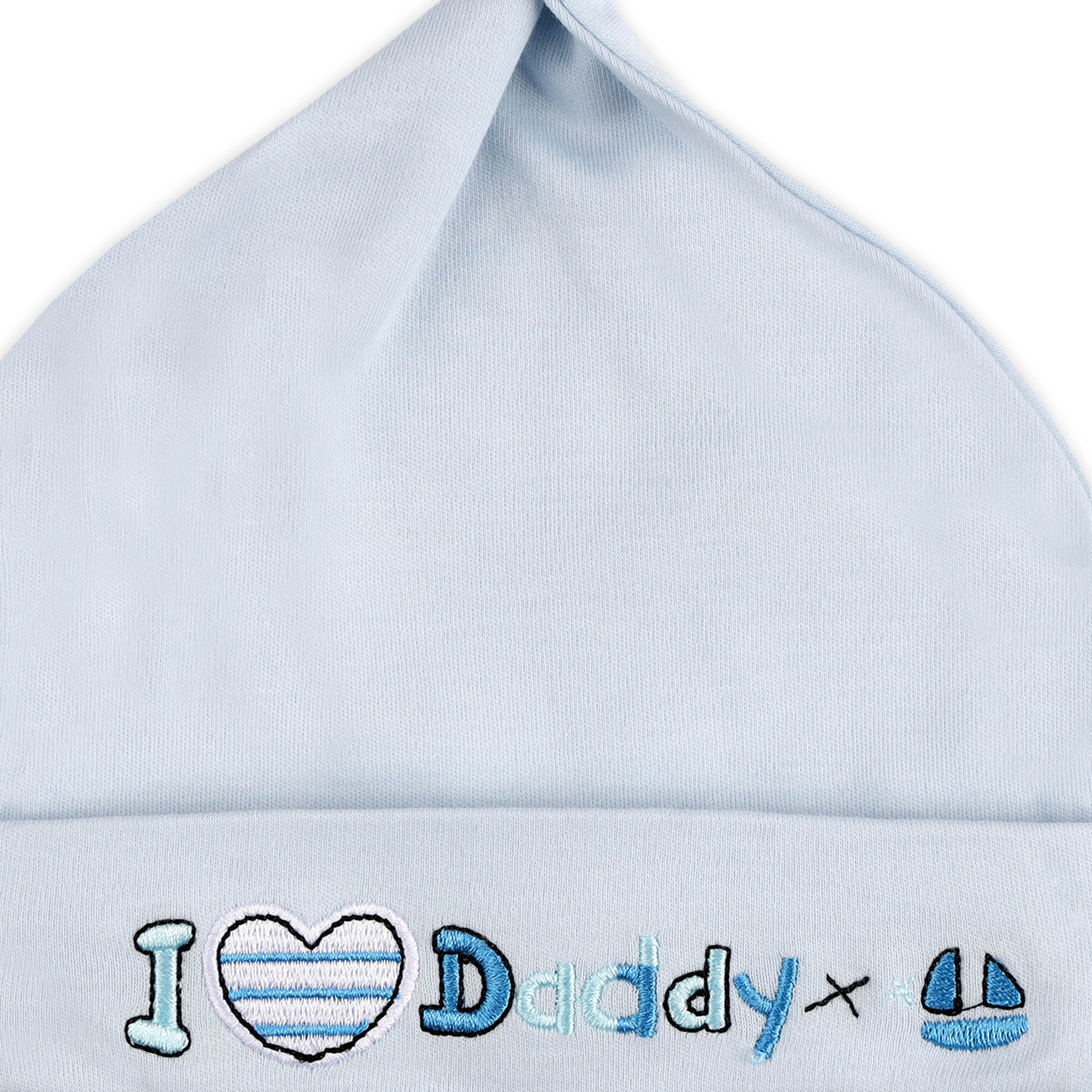 Kicks & Crawl- Daddy's Baby Knotted Caps - Pack of 3