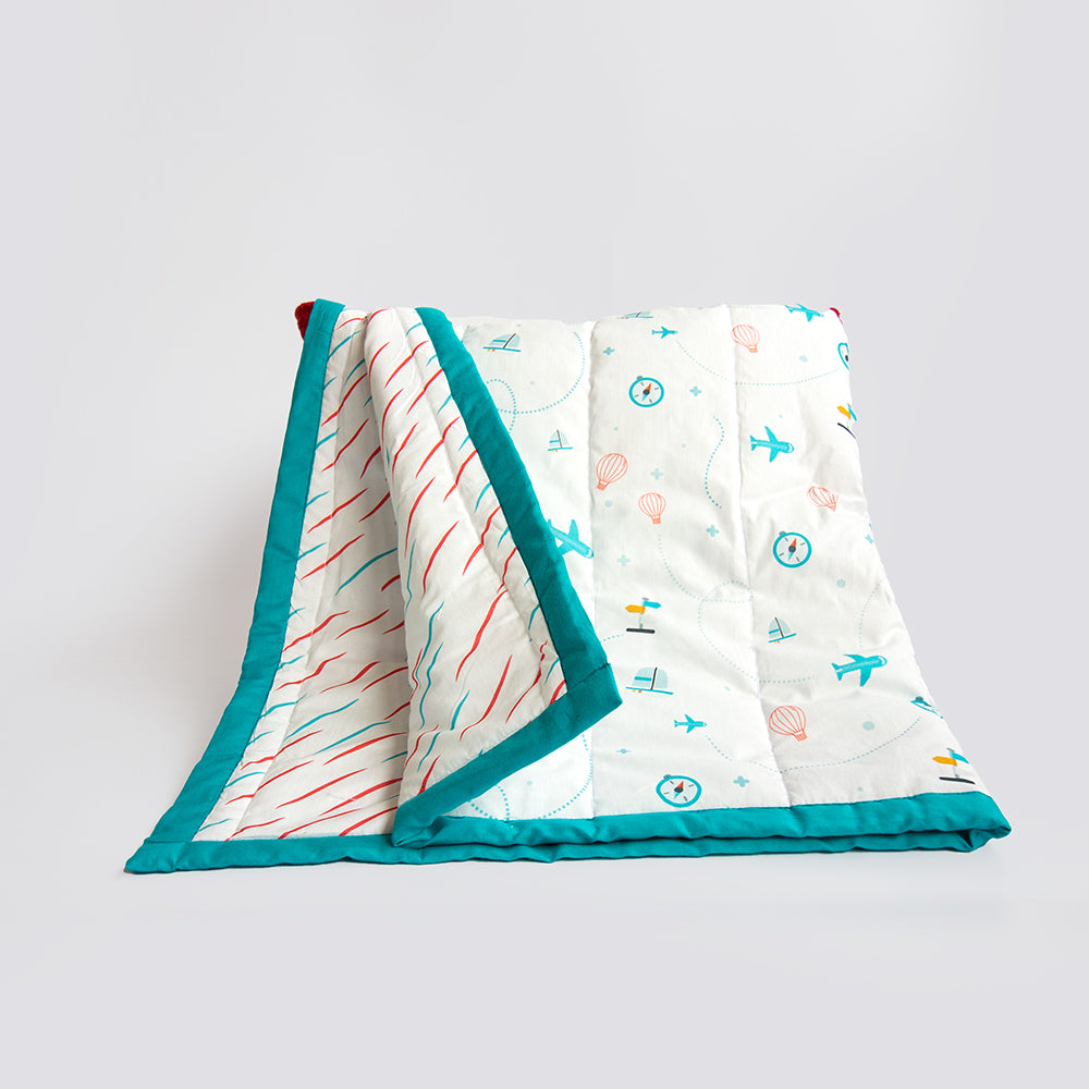 Lil Travellers - Reversible Comfort Quilt