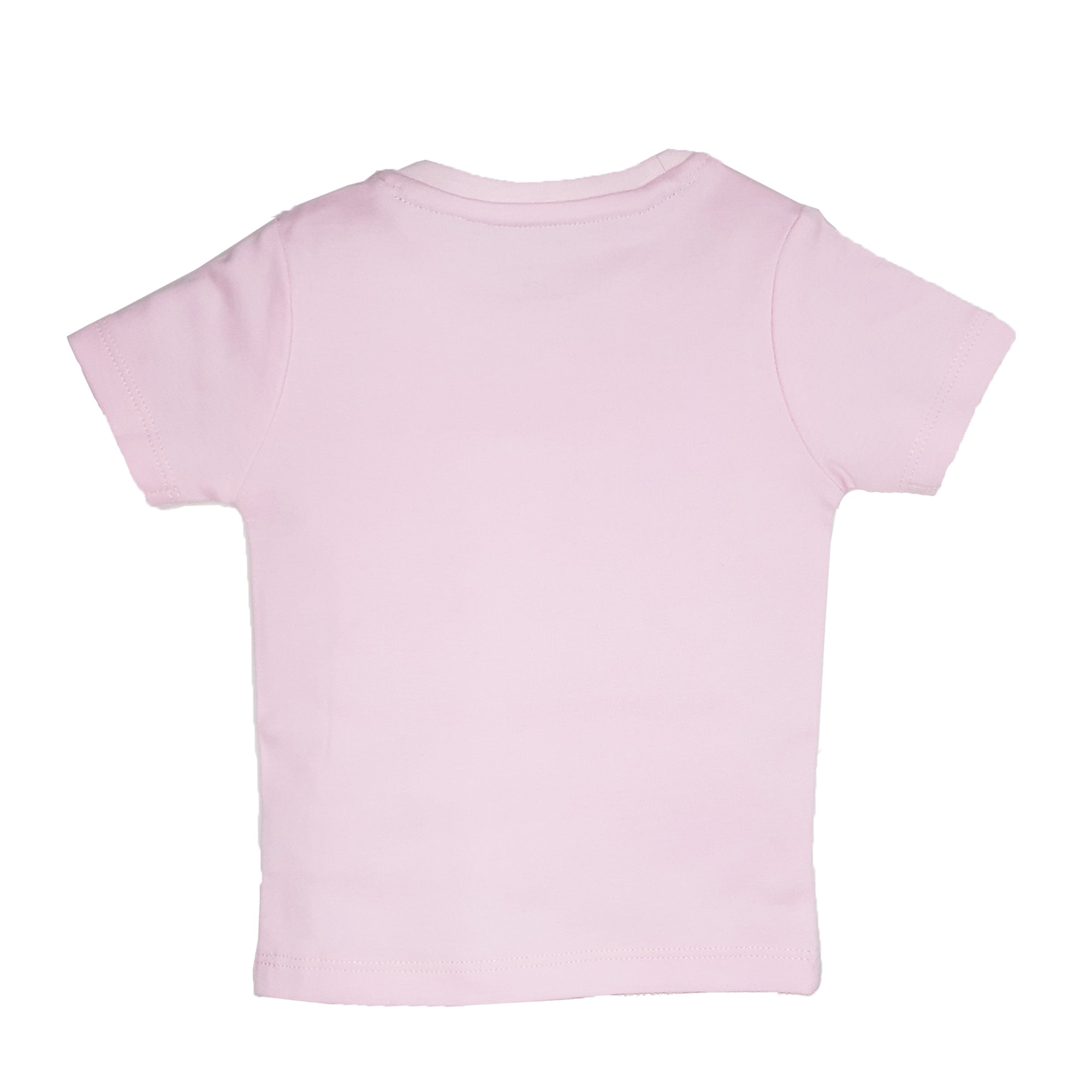 My Milestones Round Neck T-Shirt HS Solid Aqua / Peach / Pink - 3 Pc Pack