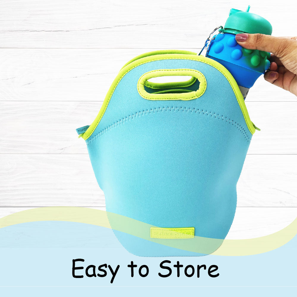 Neoprene Lunch Bags - Blue