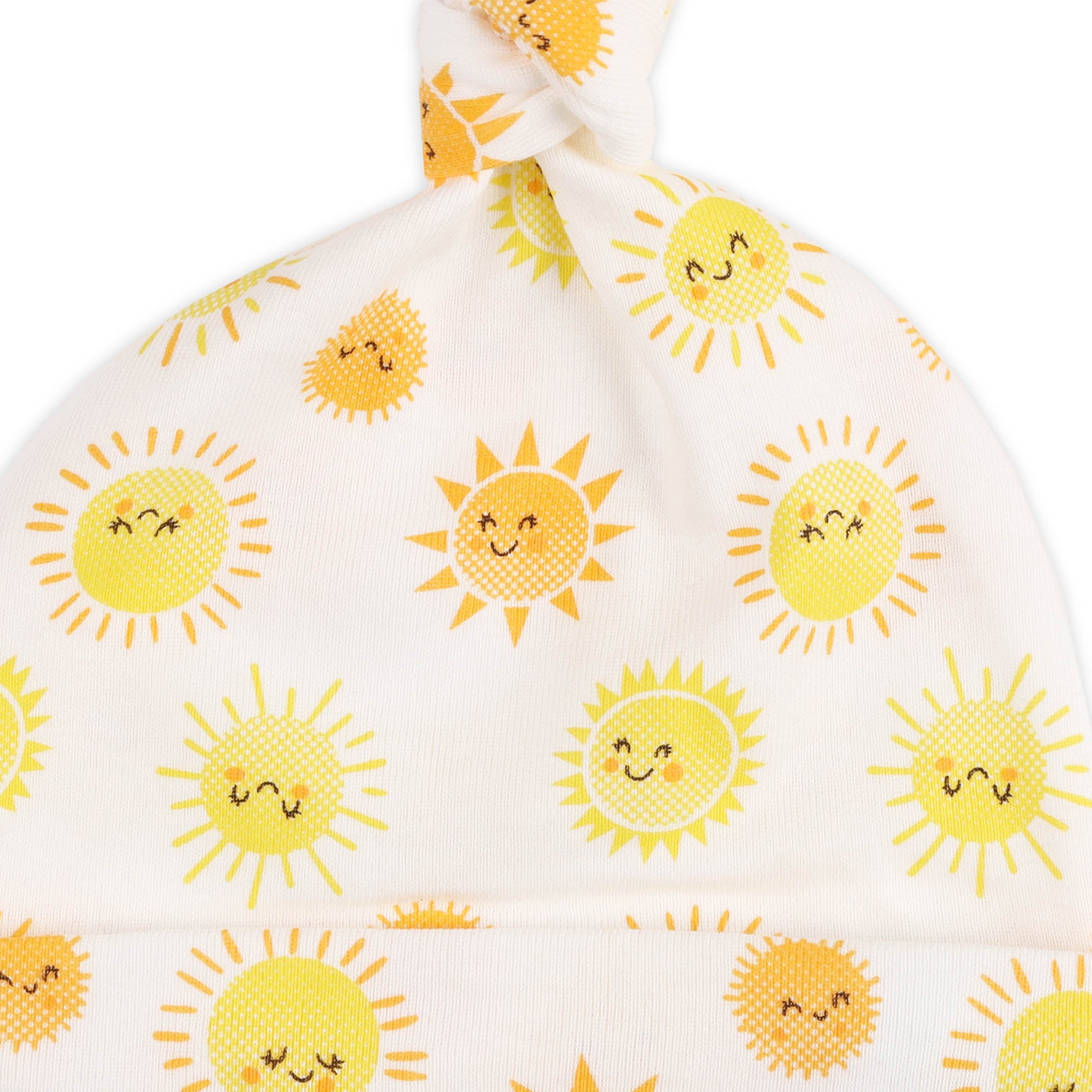 Kicks & Crawl- Hello Sunshine Knotted Caps - Pack of 3