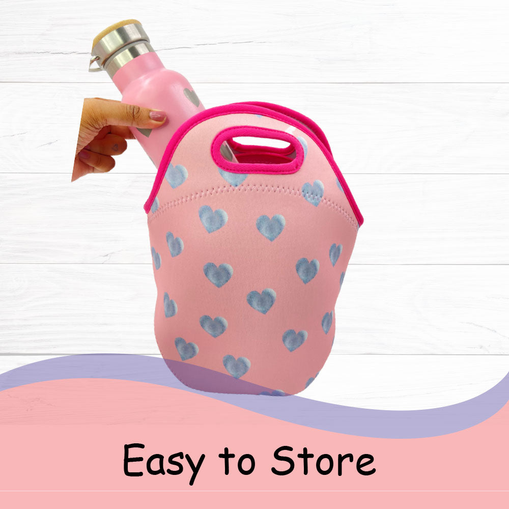 Neoprene Lunch Bags - Heart