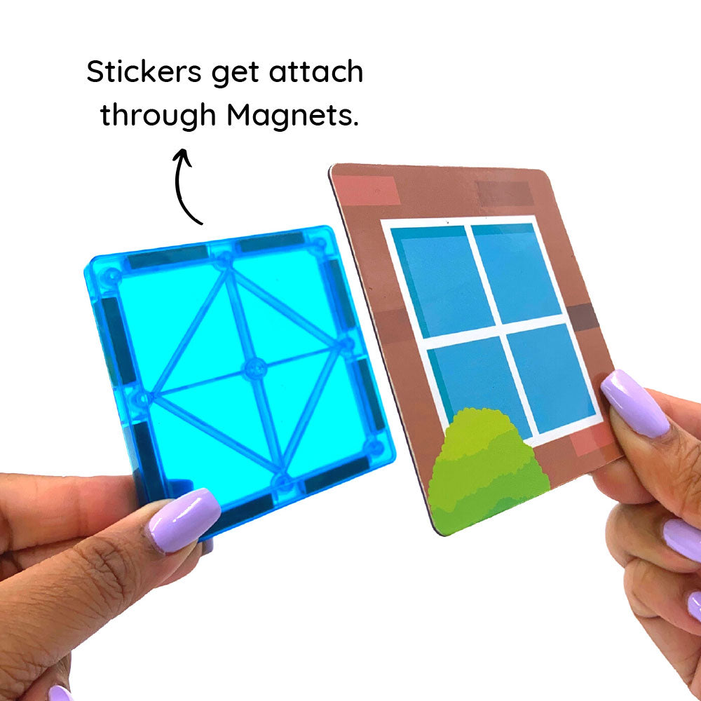 Scoobies Magnetic Tiles & House Stickers