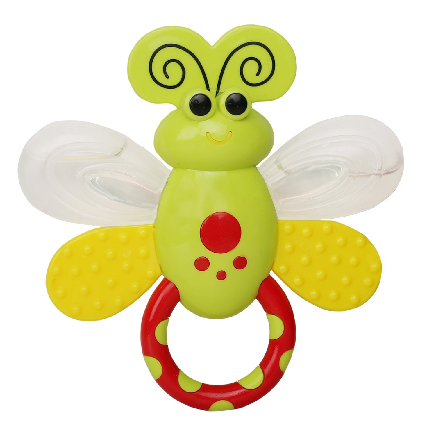 Baby Moo Butterfly Green Rattle Toy