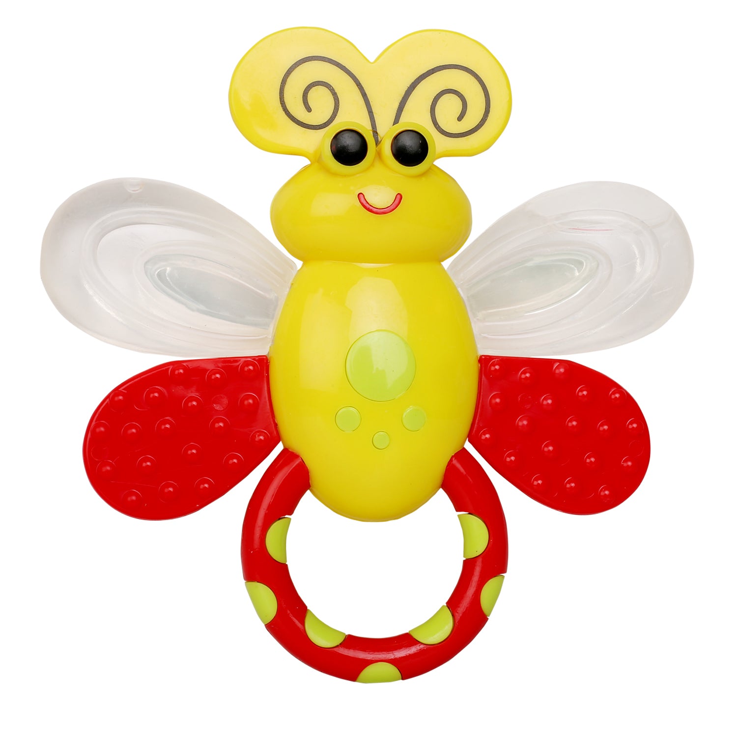 Baby Moo Butterfly Yellow Rattle Toy