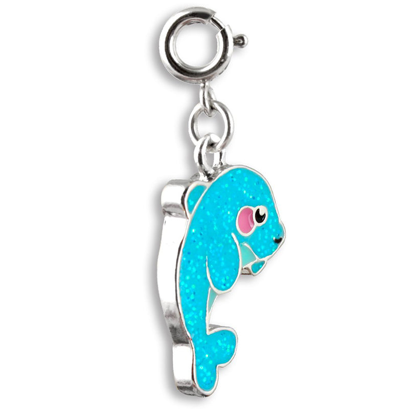 Glitter Dolphin Charm