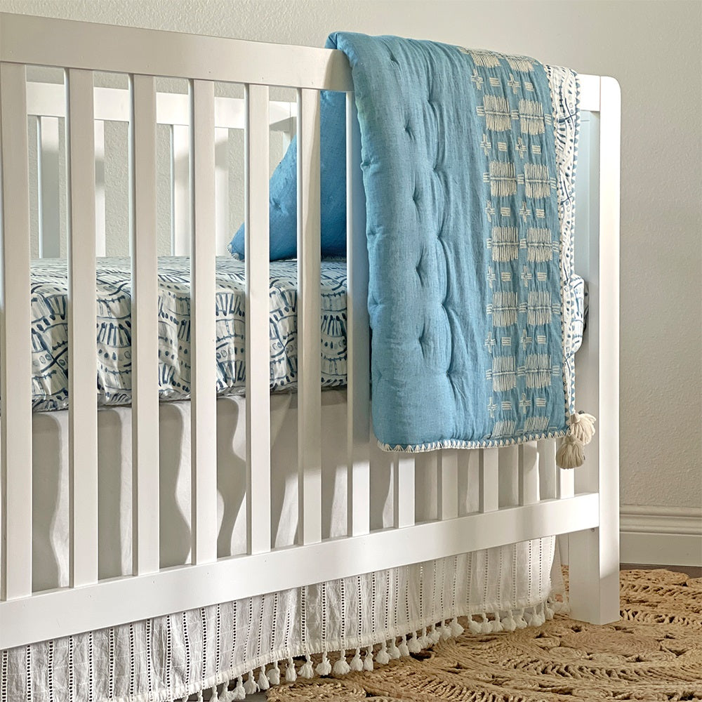 Crane Baby Bed Skirt