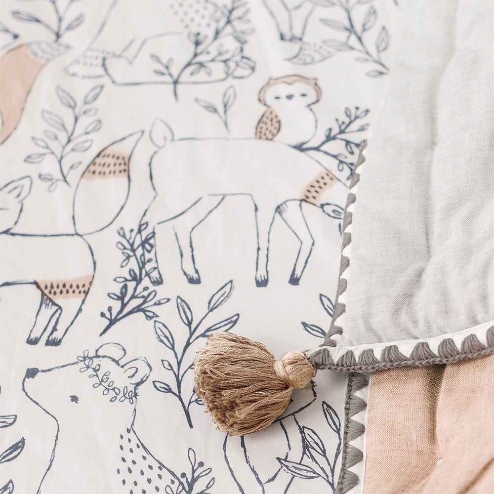 Crane Baby Ezra Collection Crib Sheet Woodland