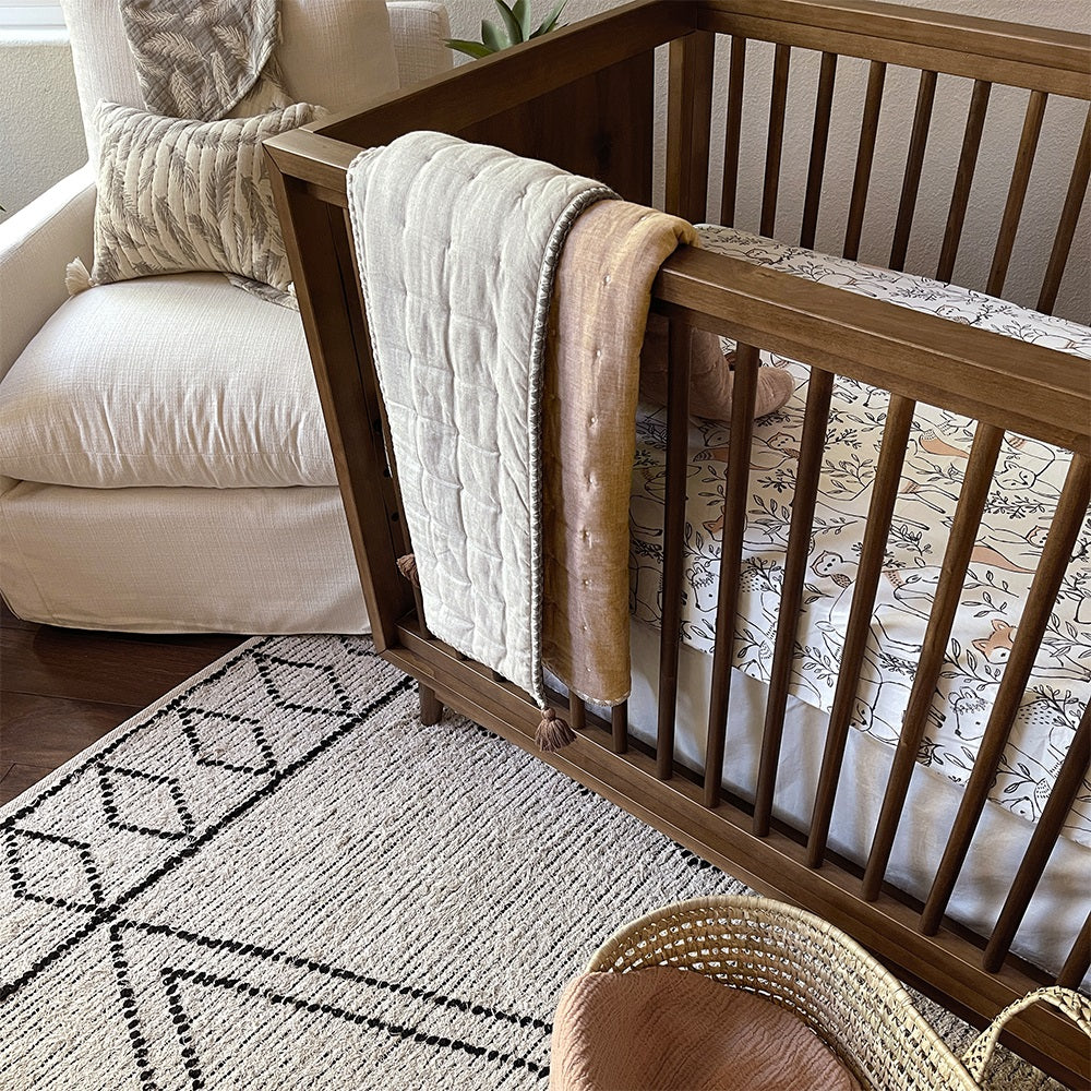 Crane Baby Ezra Collection Crib Sheet Woodland