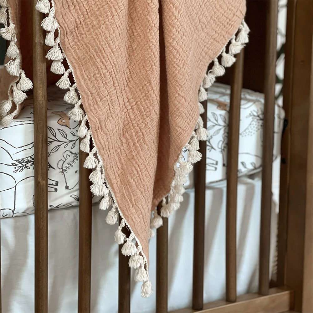 Crane Baby Ezra Collection Crib Sheet Woodland