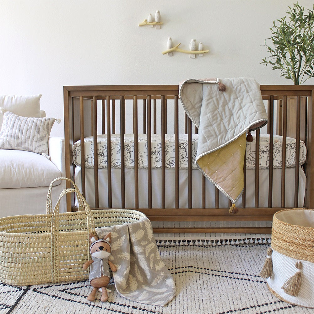 Crane Baby Ezra Collection Crib Sheet Woodland