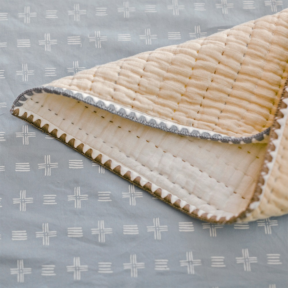 Crane Baby Ezra Collection Crib Sheet River Dash