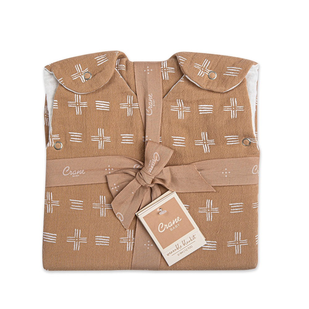 Crane Baby Ezra Collection Muslin Wearable Blanket - River Dash