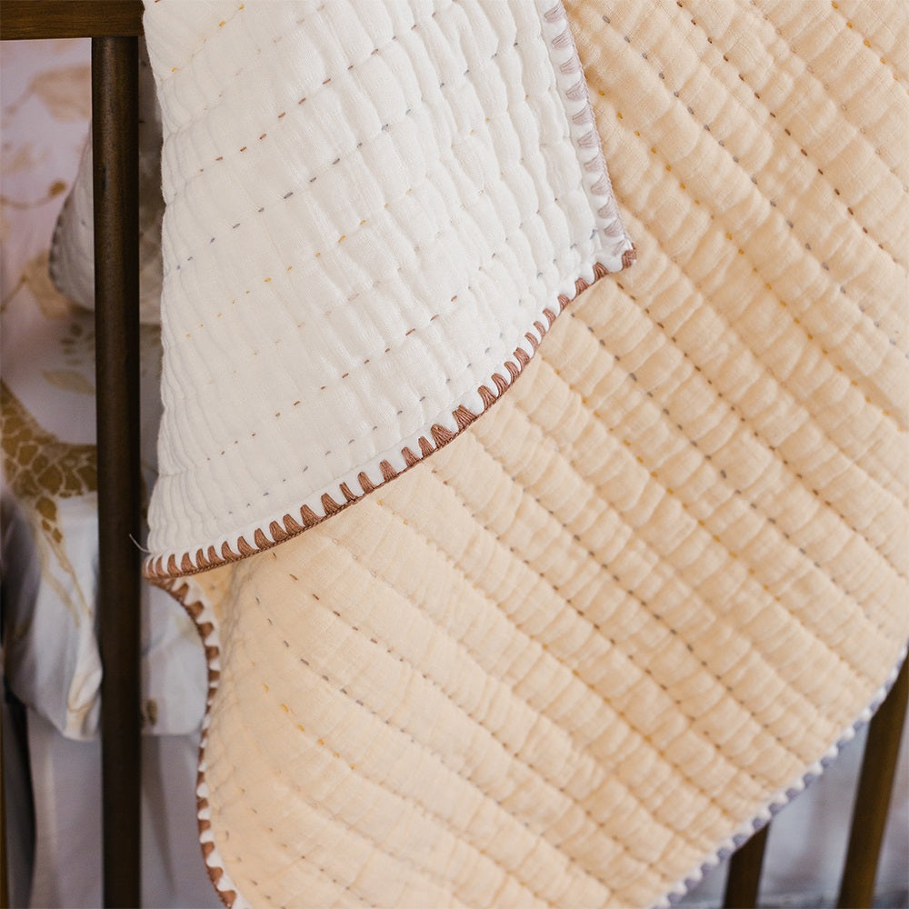 Crane Baby Kendi Collection Quilted Blanket