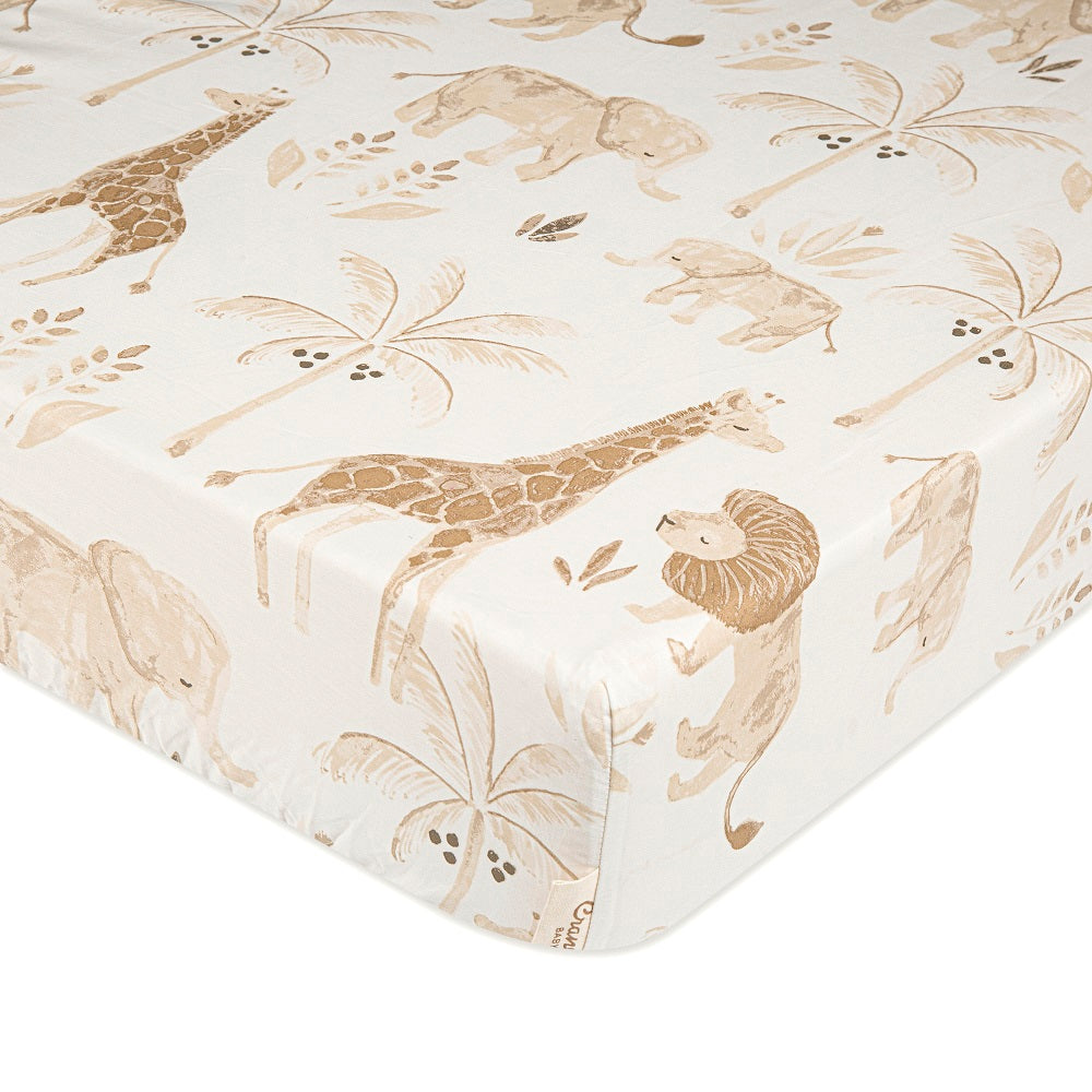 Crane Baby Kendi Collection Crib Sheet Animal