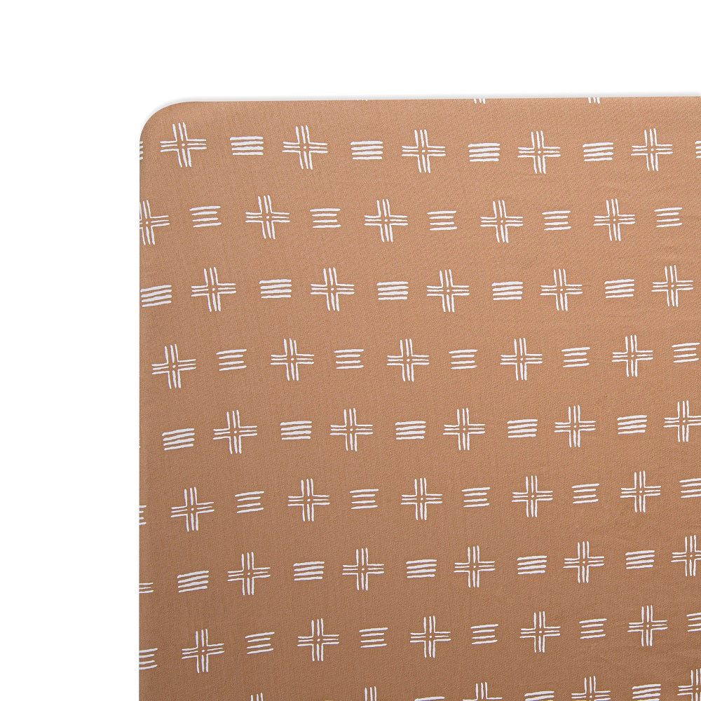 Crane Baby Kendi Collection Crib Sheet Copper Dash