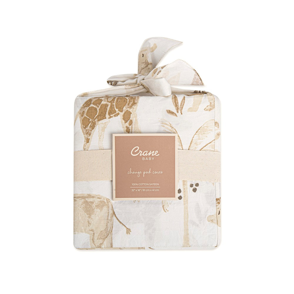 Crane Baby Kendi Collection Quilted Change Pad Cover