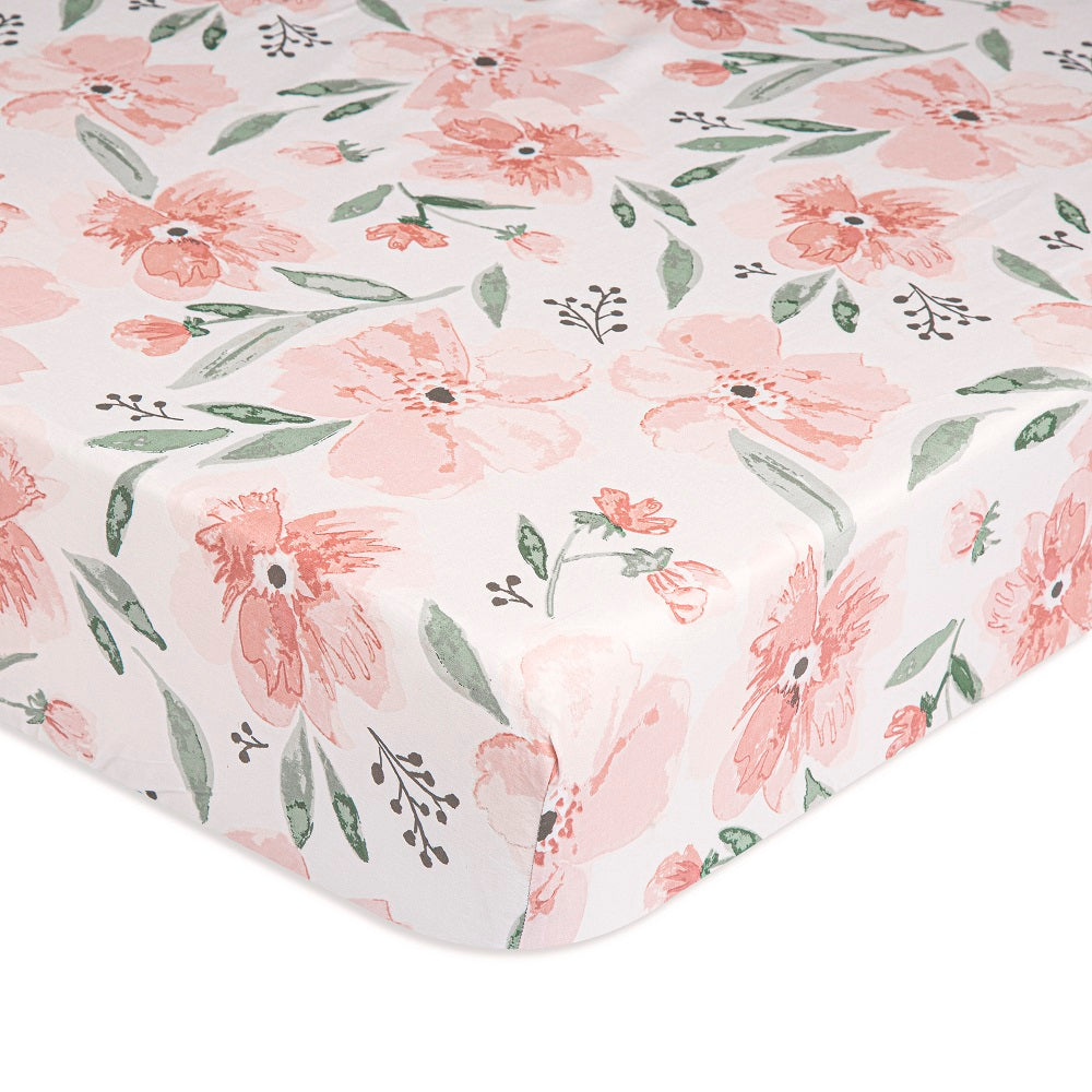 Crane Baby Parker Collection Crib Sheet Floral