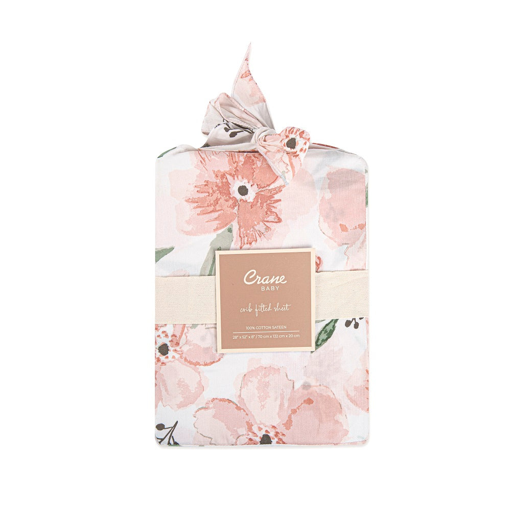 Crane Baby Parker Collection Crib Sheet Floral