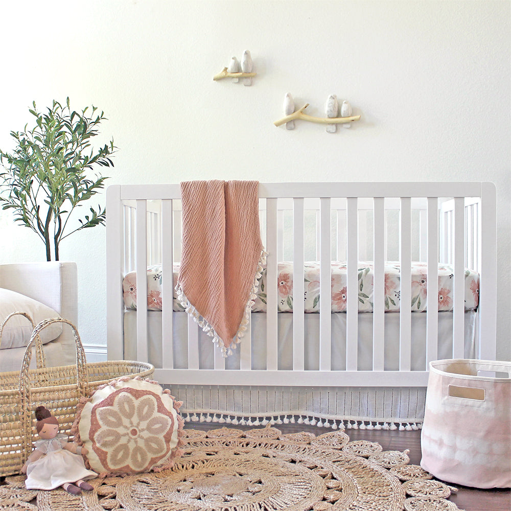 Crane Baby Parker Collection Crib Sheet Floral