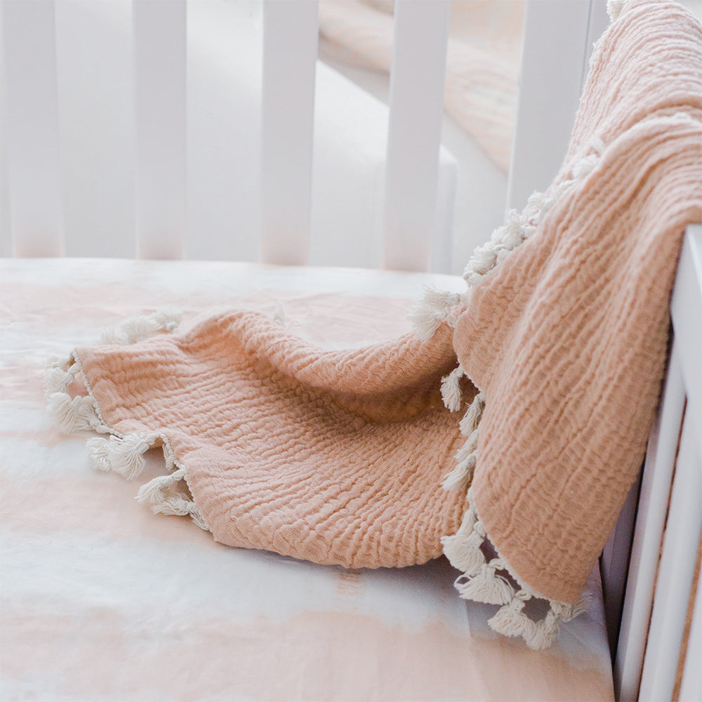 Crane Baby Parker Collection Crib Sheet Tie-Dye