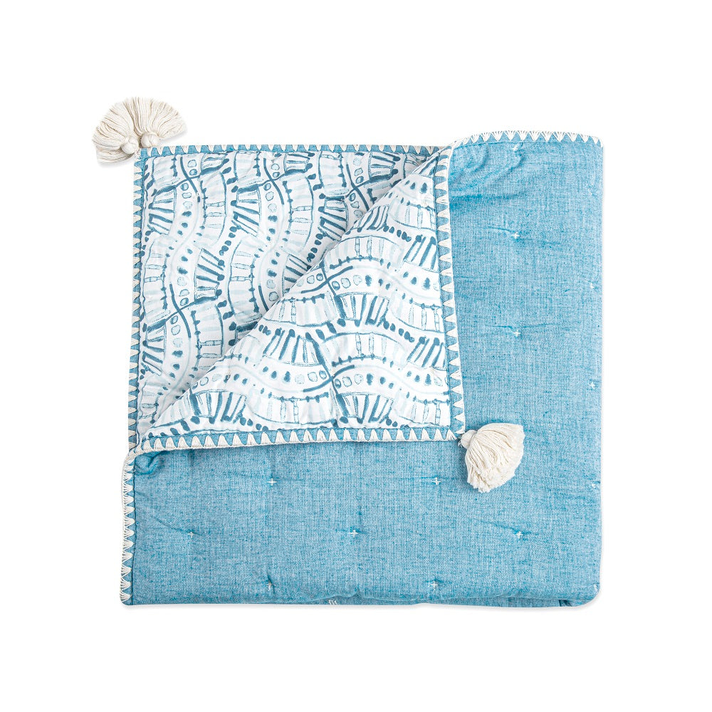 Crane Baby Caspian Collection Quilted Blanket