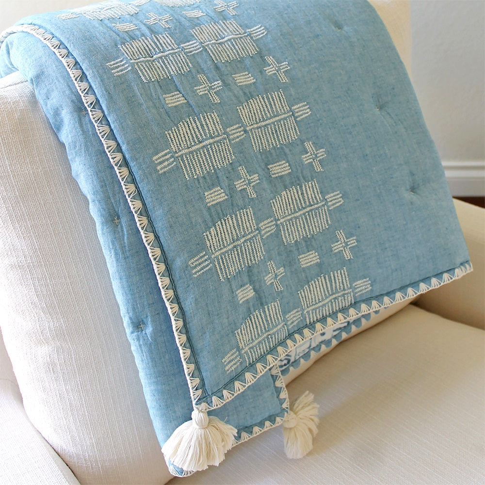 Crane Baby Caspian Collection Quilted Blanket