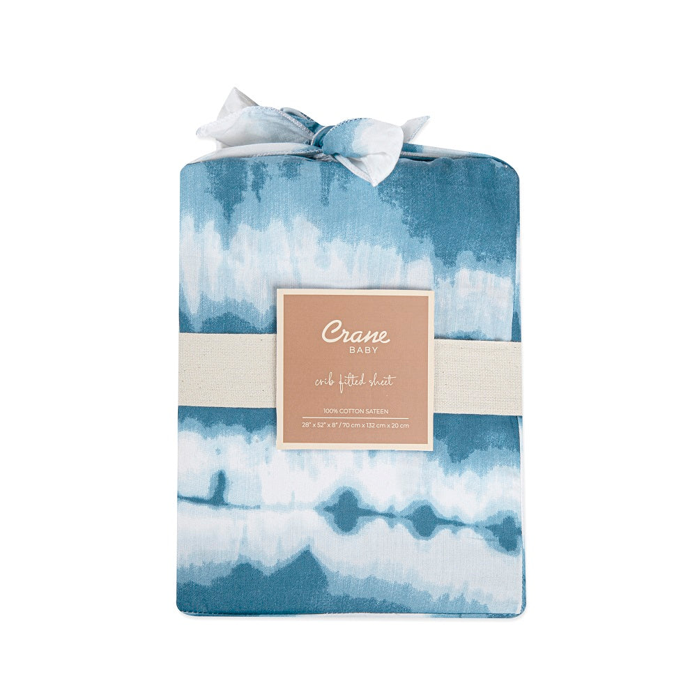 Crane Baby Caspian Collection Crib Sheet Tie-Dye