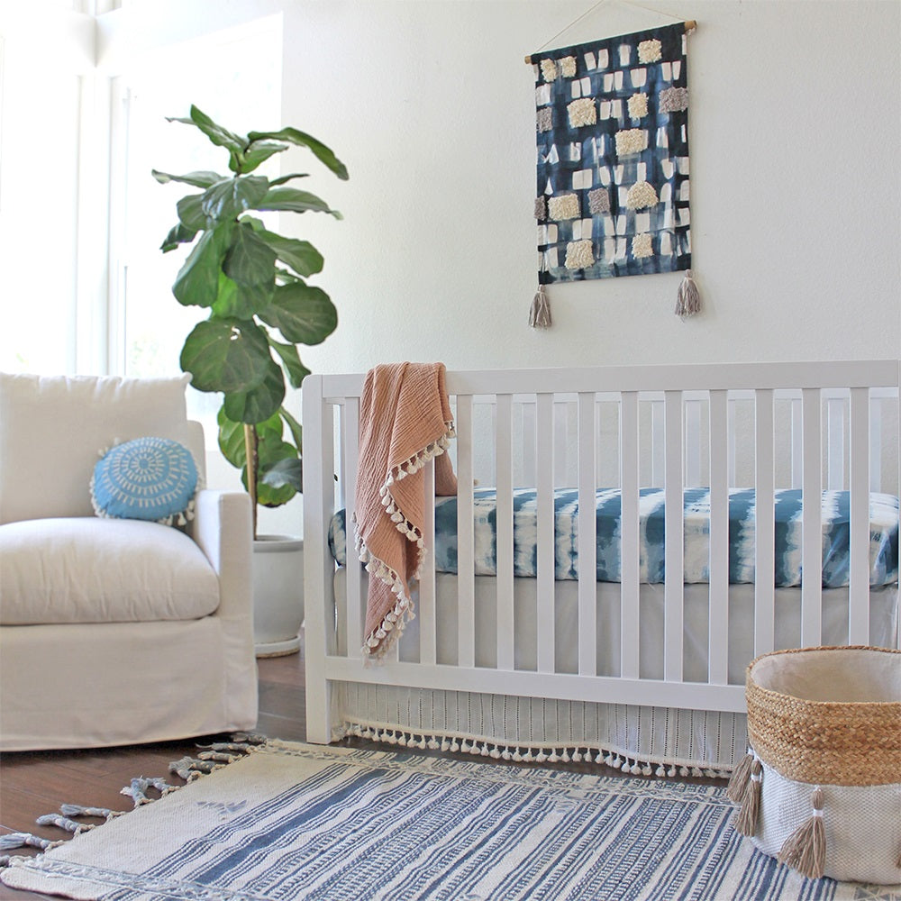 Crane Baby Caspian Collection Crib Sheet Tie-Dye