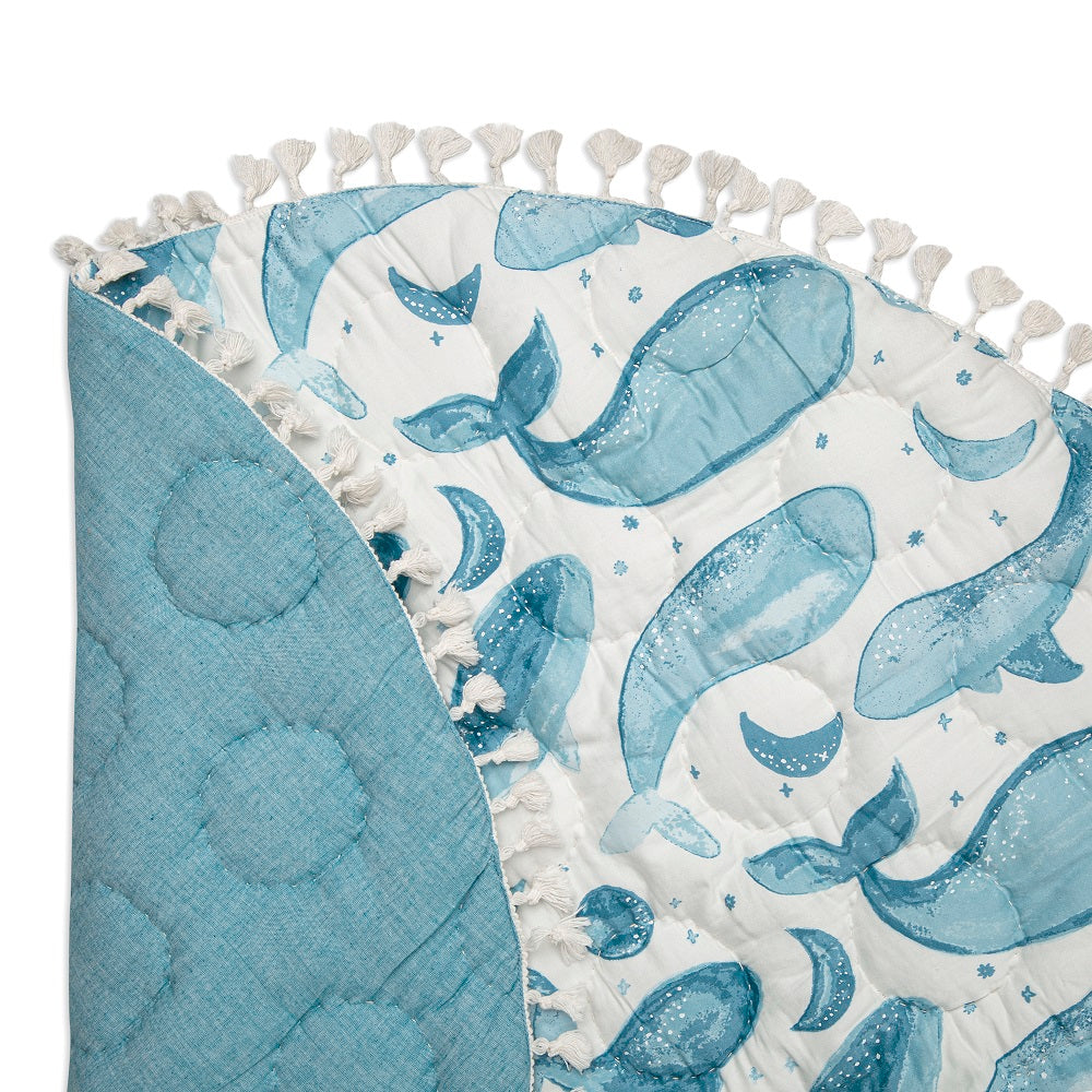 Crane Baby Caspian Collection Quilted Playmat