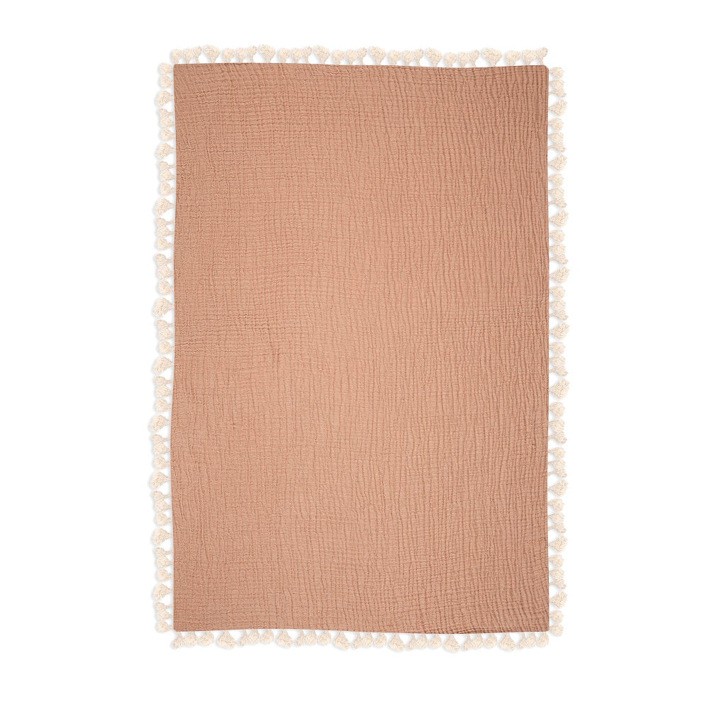 Crane Baby 6 Layer Muslin Blanket - Copper