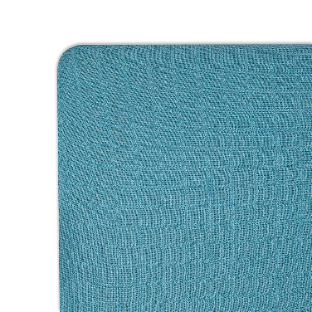 Crane Baby Muslin Crib Fitted Sheet - Riverstone