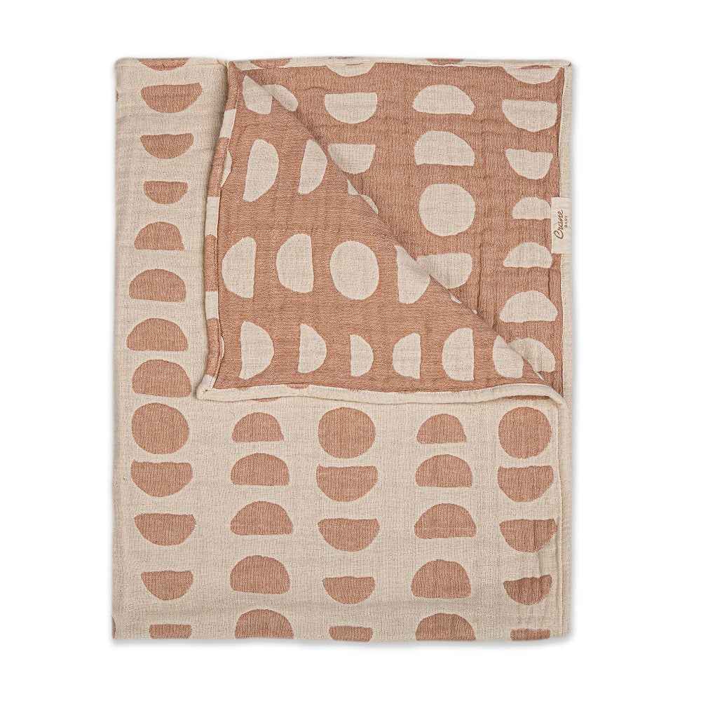 Crane Baby Jacquard Blanket Copper Moon Phase