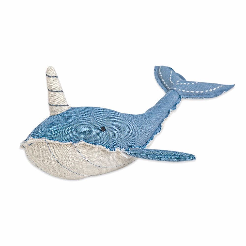 Crane Baby Narwhal Plush Toy