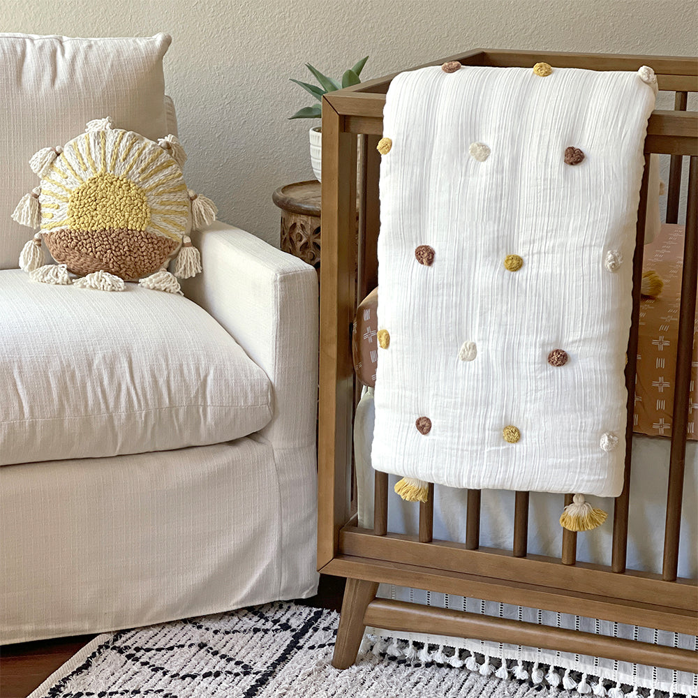 Crane Baby Ezra Collection Sunshine Pillow