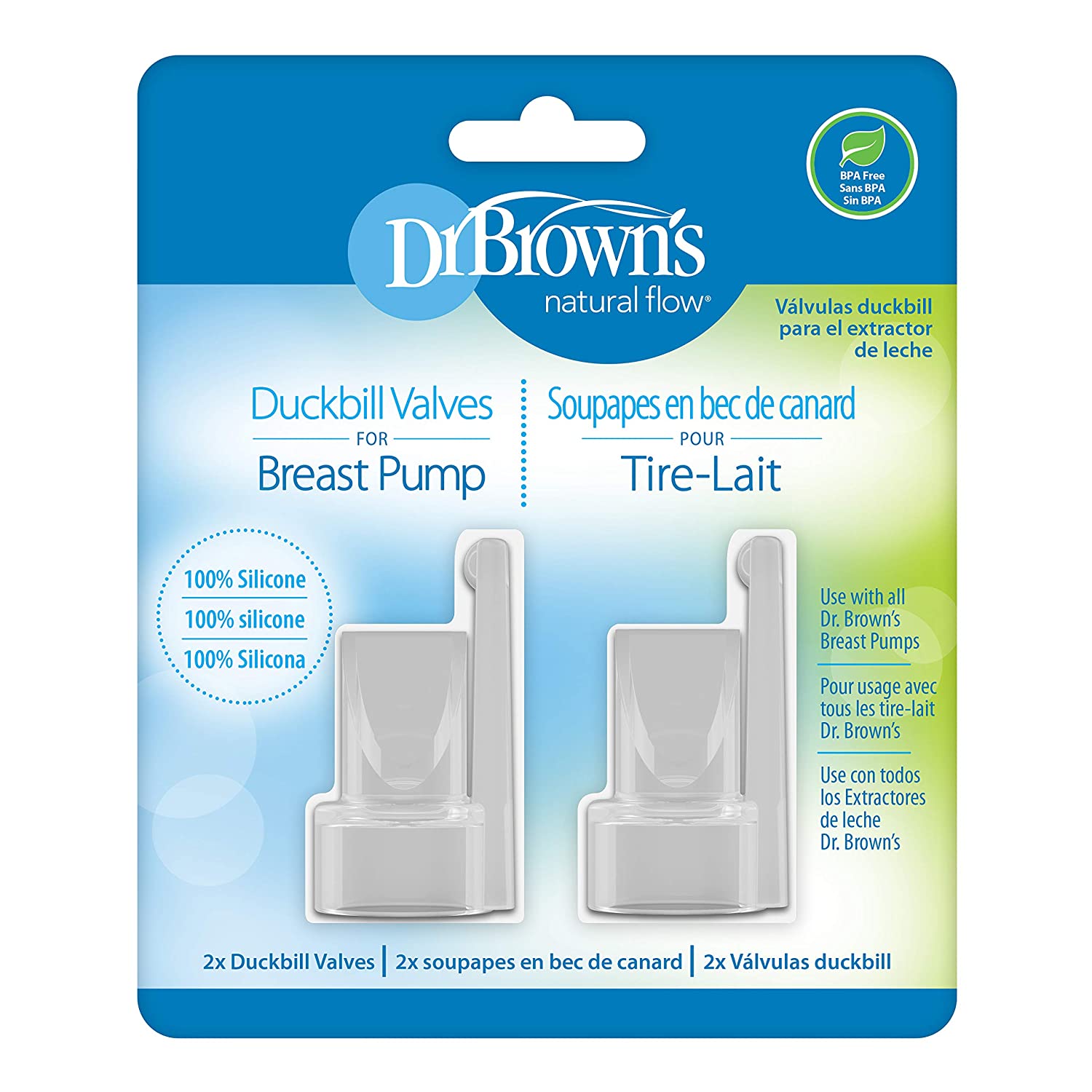 Dr. Brown's Duckbill Valves For Breast Pump, 2-Pack