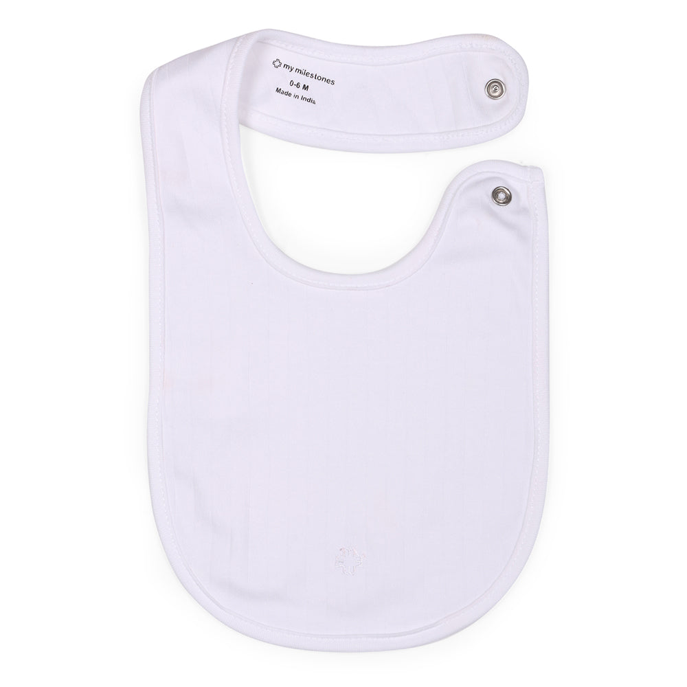 My Milestones Bibs Value Set 3 pcs - Yellow / White / Grey