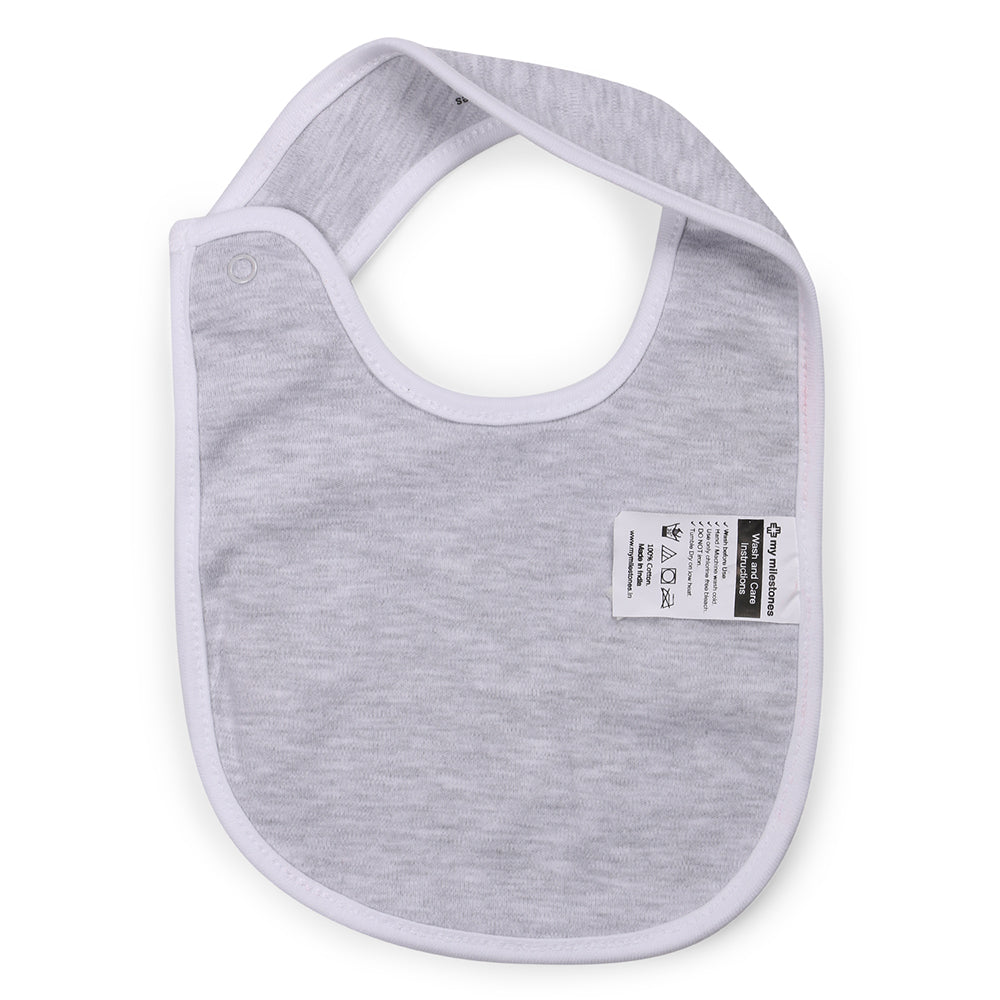 My Milestones Bibs Value Set 3 pcs - Yellow / White / Grey