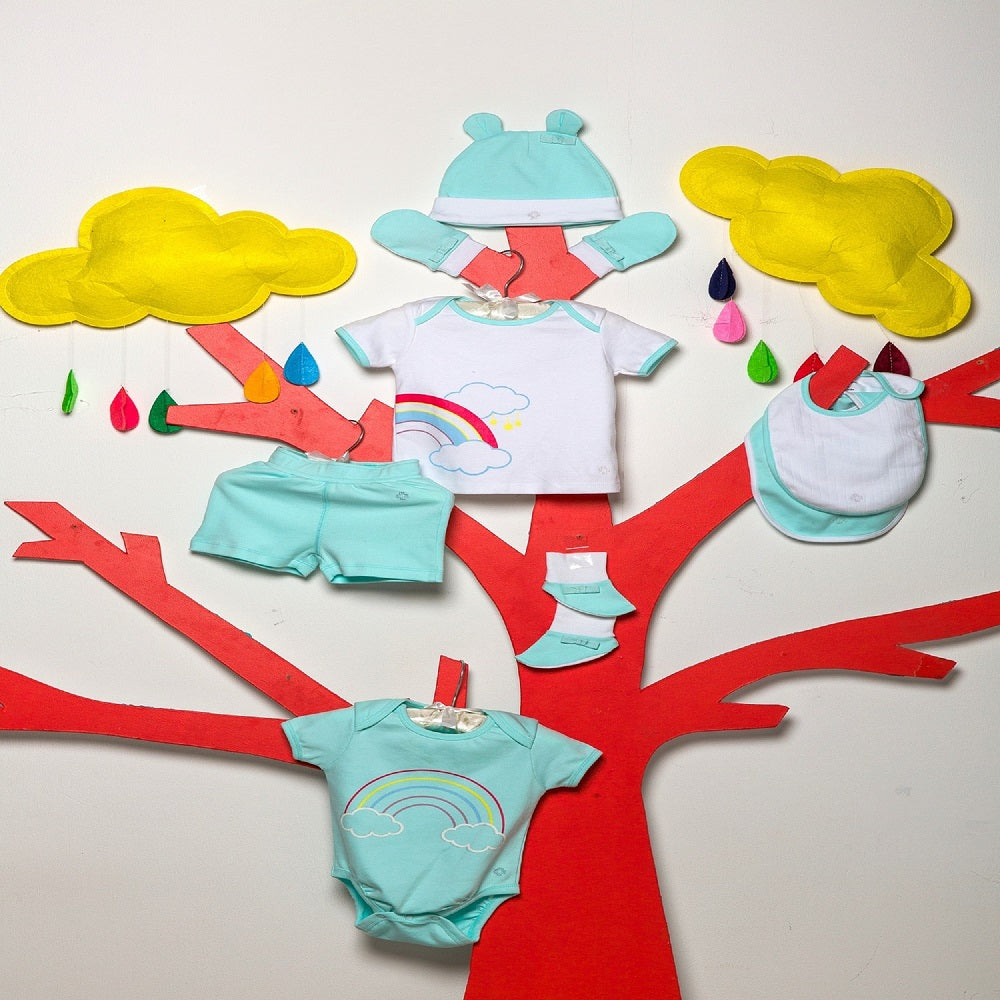 Infant Essentials Gift Set - Aqua, Set of 8