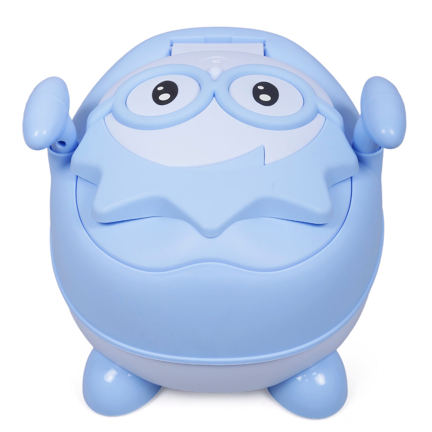Baby Moo Toilet Training Potty Chair Nerdy Cartoon Blue