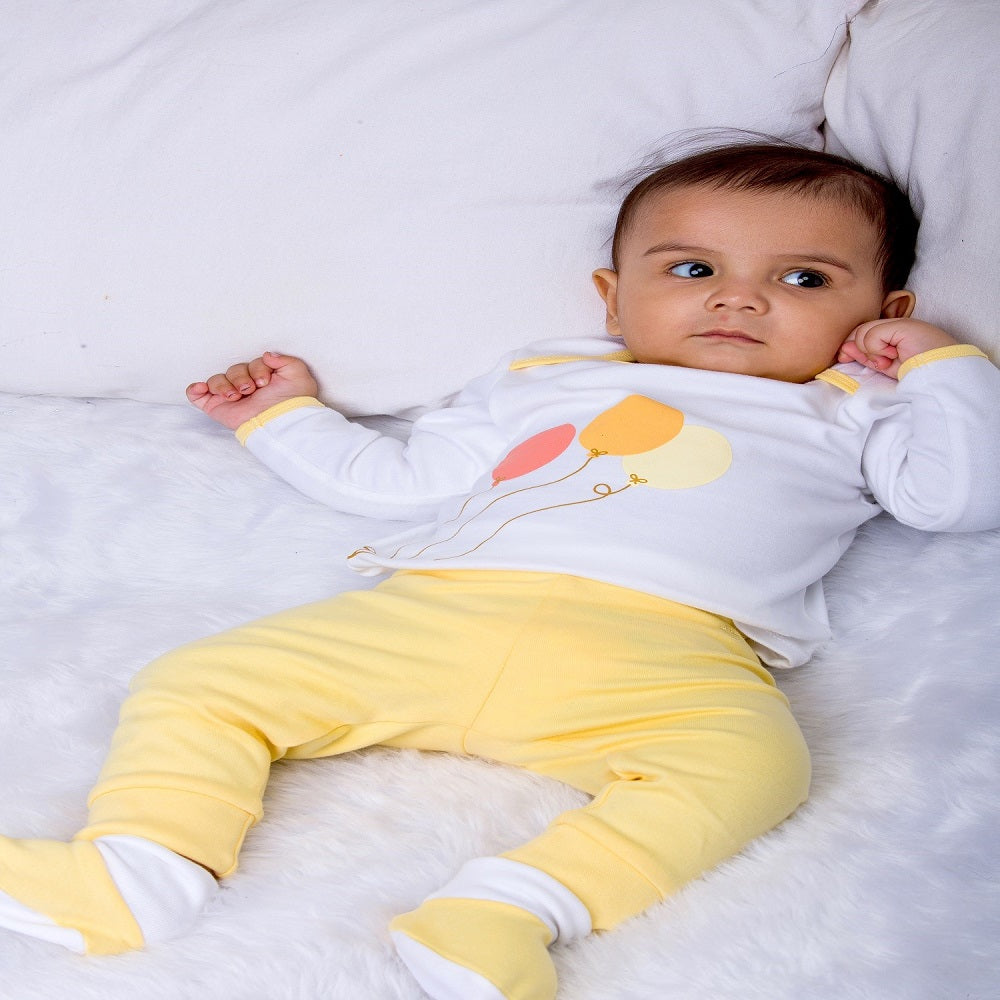 Infant Essentials Gift Set, Full Sleeves - Yellow, Set of 8
