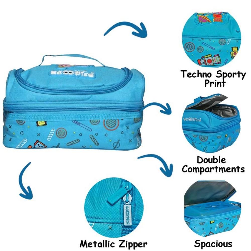 Fab N Dab Lunchbag | Insulated | Vibrant Colours | Applique badge work | Dapper Design