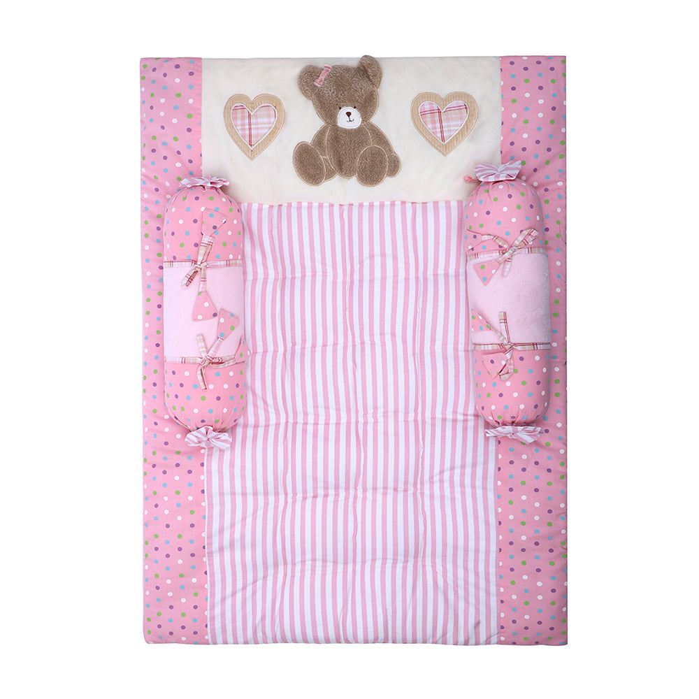Abracadabra Cotton Bedding/Gadda Set Tender Heart Theme - Baby Pink