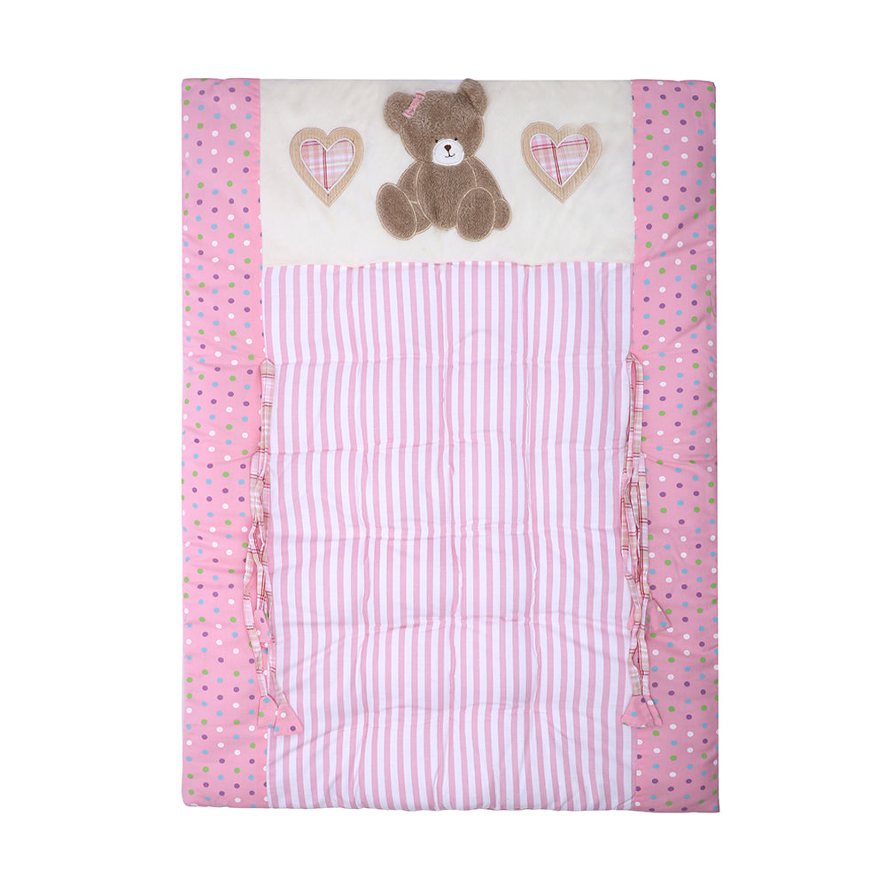 Abracadabra Cotton Bedding/Gadda Set Tender Heart Theme - Baby Pink
