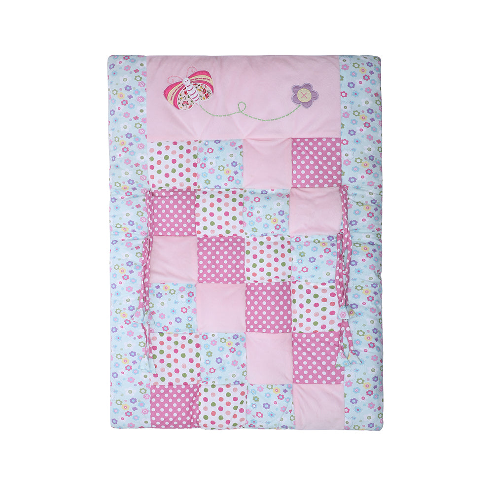 Abracadabra Cotton Bedding/Gadda Set Papillion Theme - Pink