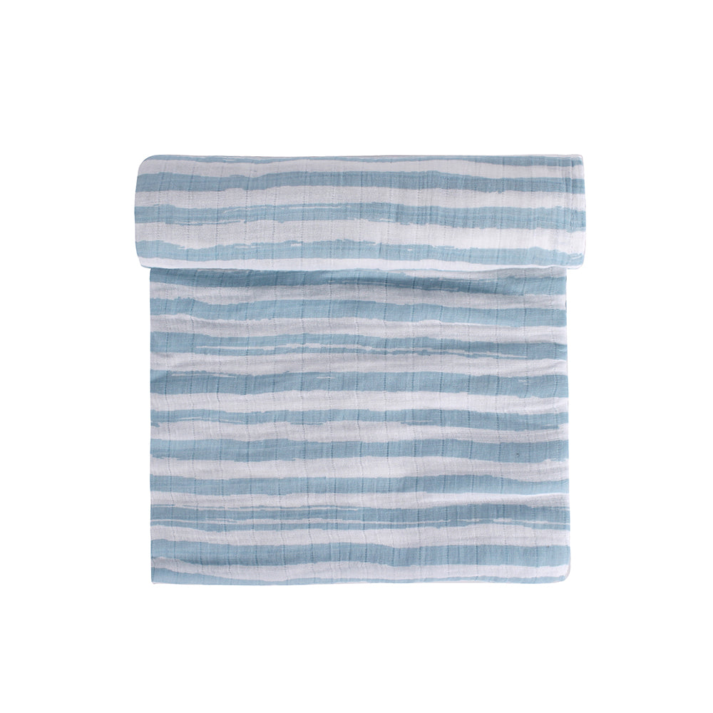 Abracadabra Cotton Muslin Swaddle For Newborns Pack of 3 (Rockstar) - Blue