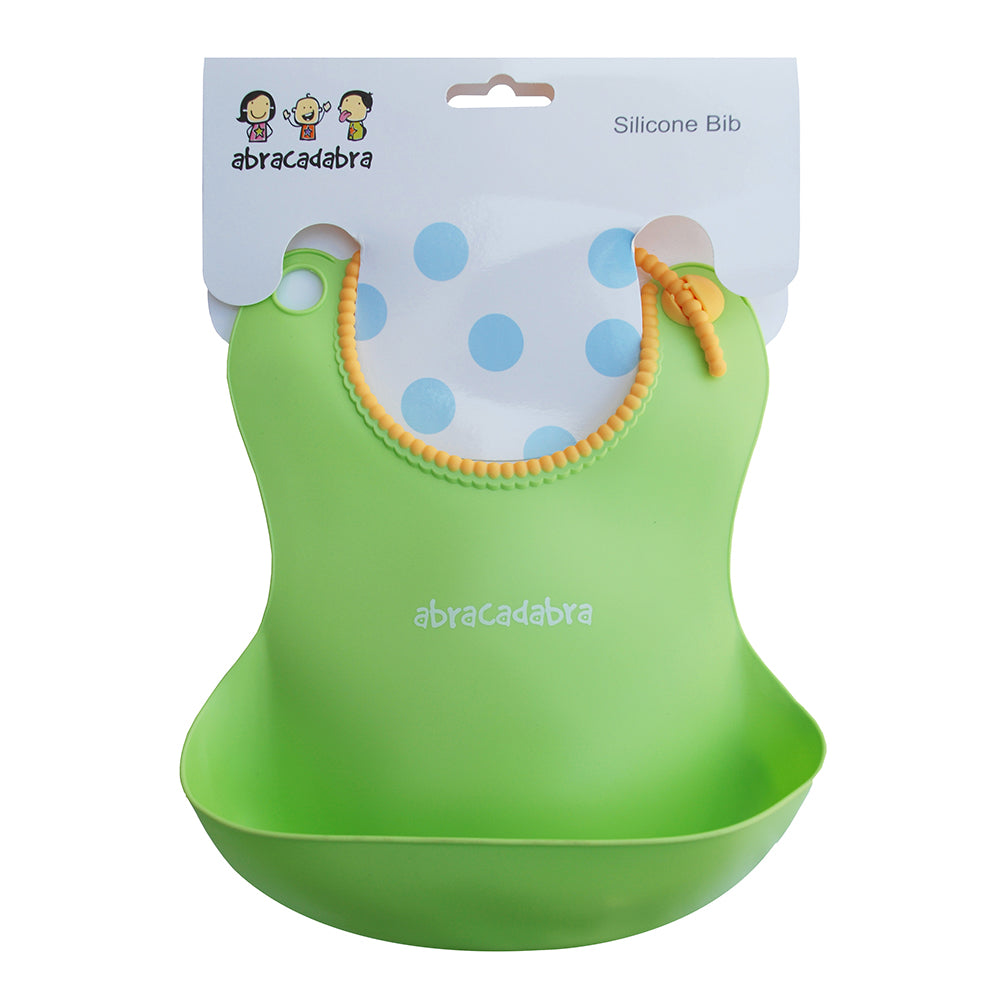 Abracadabra Silicone Bib - Green
